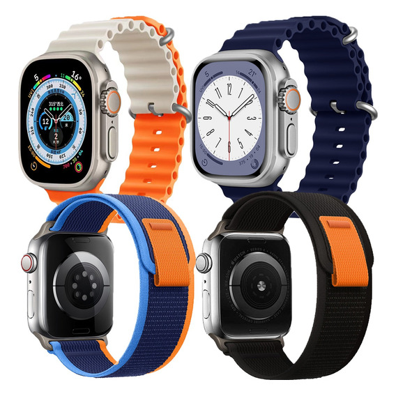 4pz Correa Para Apple Watch Ultra Alpine Loop Se 8/7/6/5/4/3