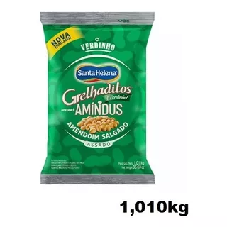 Amendoim Salgado Amíndus Grelhaditos Sem Pele Pacote 1,01kg