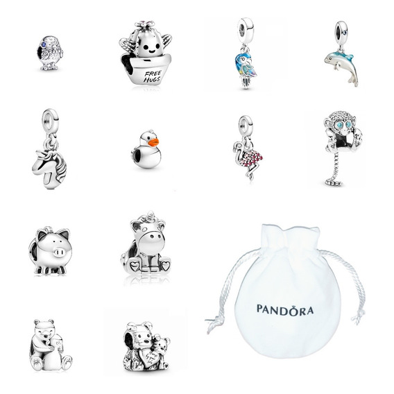 Charms Pandora Animals 925 Original Incluye Bolsa Cubrepolvo