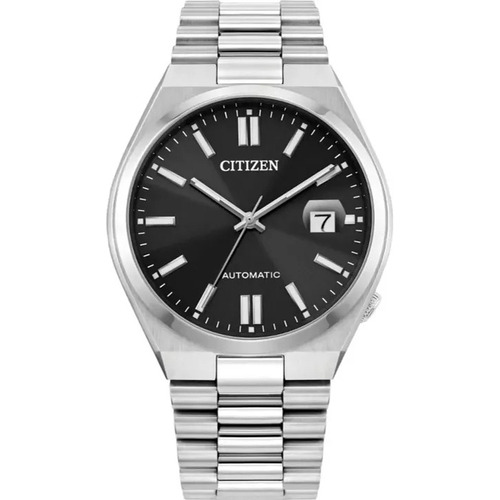 Reloj Citizen Sport Luxury Aut Nj0150-56e Original Hombre Color de la correa Plateado Color del bisel Plateado Color del fondo Negro