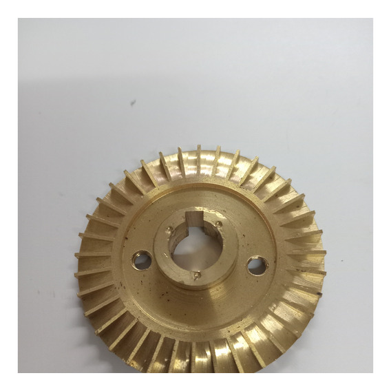 Turbina De Bronce Para Bomba Qb Con Chavetero Eje 12 Mm