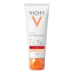 Protetor Solar Facial Vichy Uv Pigment Control 1.0 F60 40G no Mercado Livre com oferta e cupom de desconto