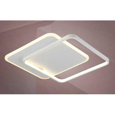 Plafon Led Moderno Blanco Diseño Cuadrado L8872 50cm Mks 