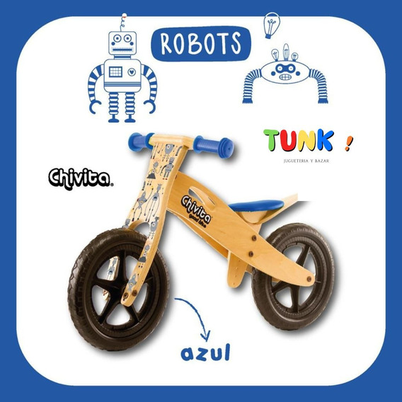 Chivita Original Bici Para Niños De Madera Sin Pedales