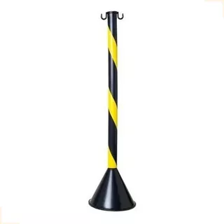 Pedestal Zebrado P/ Corrente Sinalização Pvc 90 Cm