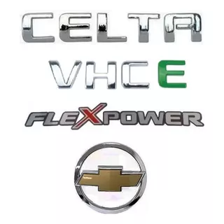 Nome Celta Vhc-e Flexpower + Logo Porta Malas 2007 A 2012