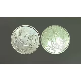 Moneda Francia 20 Centimos Año 2002