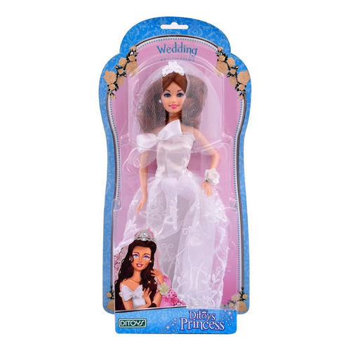 Muñeca Vestida De Novia Wedding Doll Boda 30cm Ditoys