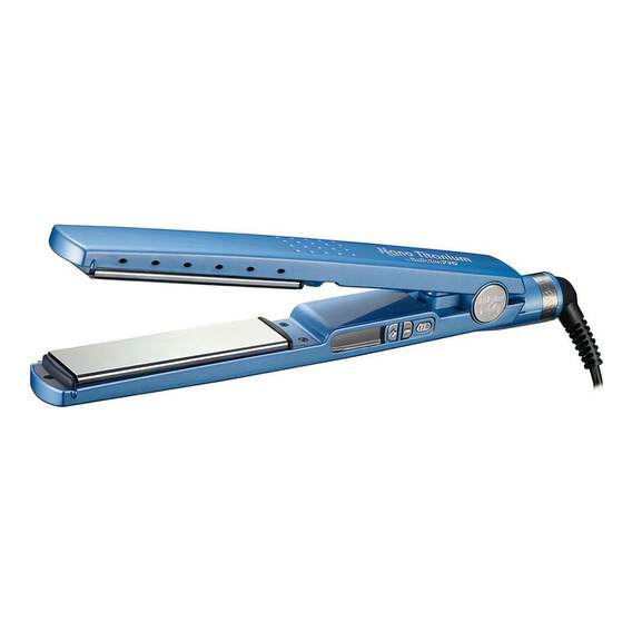 Plancha Babyliss Pro 1¼  32mm Iónica Nano Titanium Bnt4091 Color Celeste