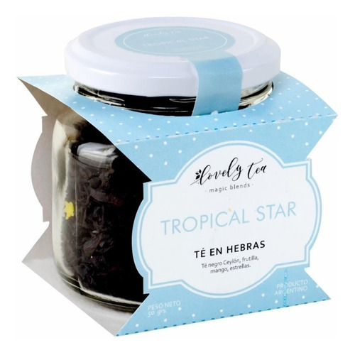 Té En Hebras Tropical Star Frasco  X 50 Gr - Lovely Tea