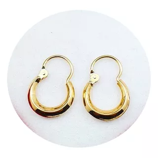 Aros Oro 18k Argollas Criollos 1.3g Niña Regalo 13mm Joyas