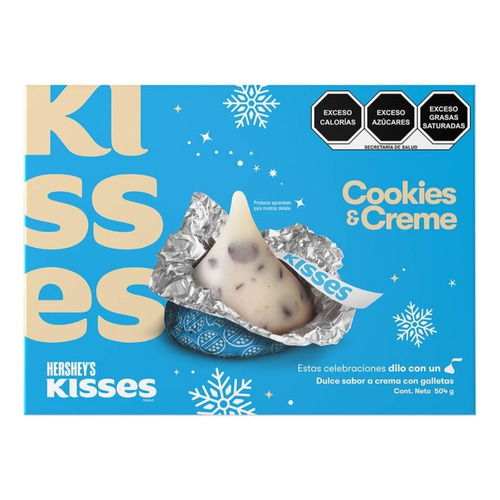 Chocolate Kisses Cookies & Creme Edición Especial De Navidad