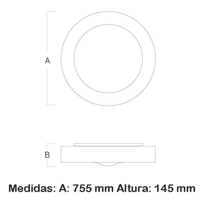 Plafon Led Fuskal Moderno 60w Dimerizable Alta Calidad Vk