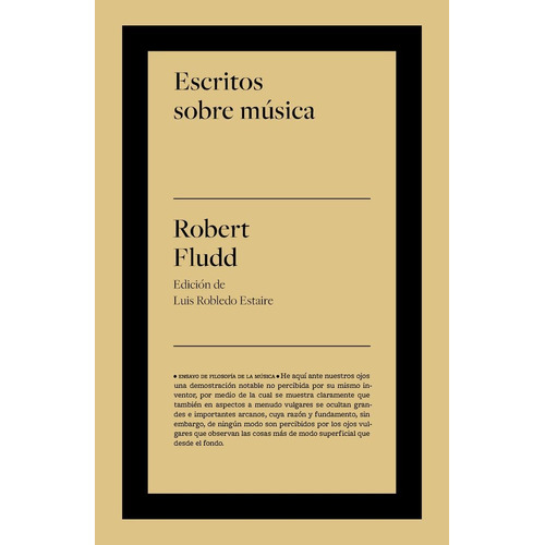 Libro: Escritos Sobre Música. Robert, Fludd. Biblioteca Nuev