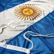 Bandera Argentina De Flameo *1,40x2,50mts* - Calidad Premium