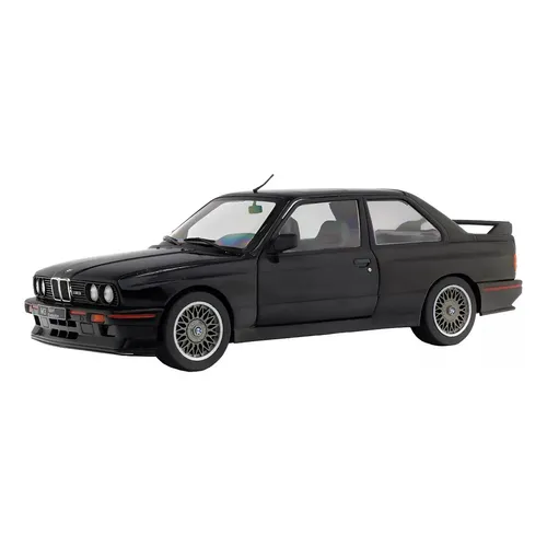 Miniatura BMW M3 E30 Sport Evolution 1990 Preto 1:18 Solido