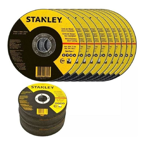 Pack 25und Disco Corte 4 1/2 X 1.0mm Stanley