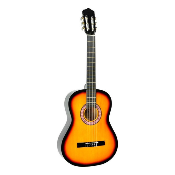 Alaguez Guitarra Clásica Niño 30 Pulgadas Sunburst Con Funda