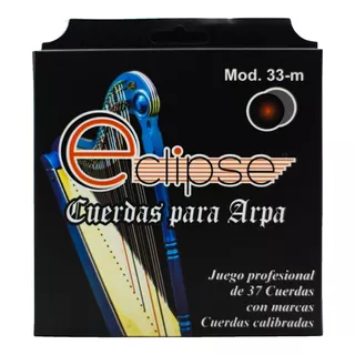 Cuerdas Para Arpa De 36 Bordones Nylon Marca Eclipse