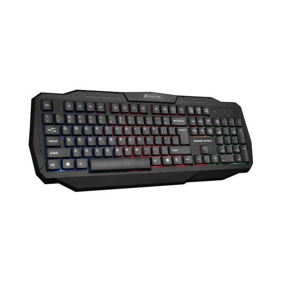 Teclado Xtrike Me Kb-302 Gamer Usb Iluminado Color del teclado Negro