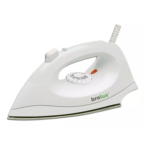 Plancha Seca Con Rociador Brolux 1000w Ropa Electrica Brogas Color Blanco