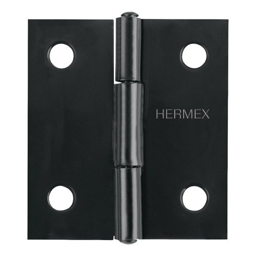 Bisagra Rectangular 1-1/2'' Acabado Negro Hermex 45633