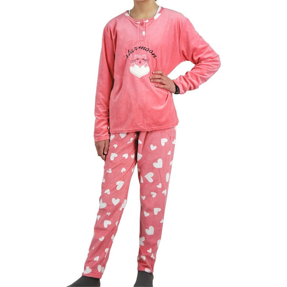 Pijama Niña Micropolar. Conejita. Dos Botones. Talla 4 A 14