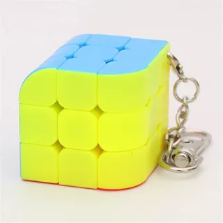 Chaveiro Cubo Mágico Penrose 3x3x3 Stickerless Rápido Cor Da Estrutura Colorido