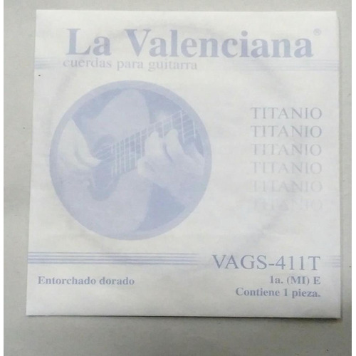 12 Cuerdas Primera(mi) Nylon La Valenciana Titanio 411t(12)