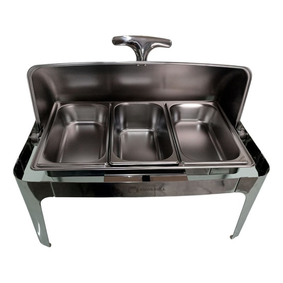 Chafer Hotelera Buffet Acero Inoxidable Tercio Shorbull