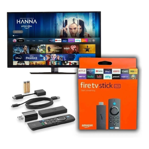 Amazon Fire Tv Stick Lite De Voz Full Hd 8gb Negro Con 1gb 