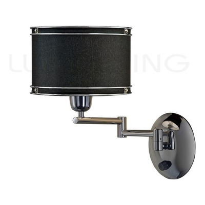 Pack X 2 Aplique Brazo Movil Cromo Con Tecla Negro
