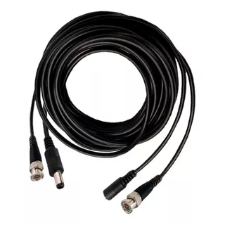 Cable Siames Coaxial 10 Mts Para Camara Video Voltaje
