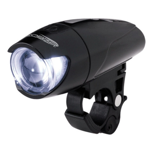 Luz Bicicleta Delantera 3 Funciones/1 Led Negro Jy-180 Forza