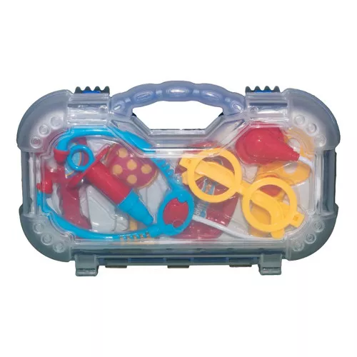 Brinquedo Kit Dentista Infantil Médico Doutor Didático - Azul