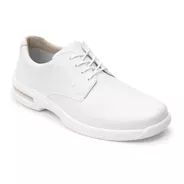 Zapato Derby Plain Toe Flexi Hill 402801 De Piel Blanco Diseño Liso 26 Mx Para Adultos - Hombre