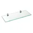 Soporte cromado Multivision para estantes de vidrio de 10 x 40 cm