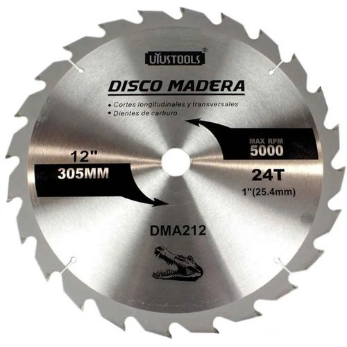 Disco Sierra Circular Madera 12x24 D Dma212 Uyustools