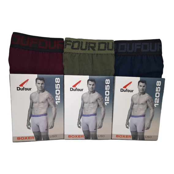 Pack X 3 Unidades Boxer De Hombre Dufour Art. 12058