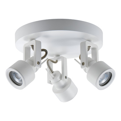 Plafon 3 Luces Spot Blanco Movil Dicro Led Gu10 U1343b Mks