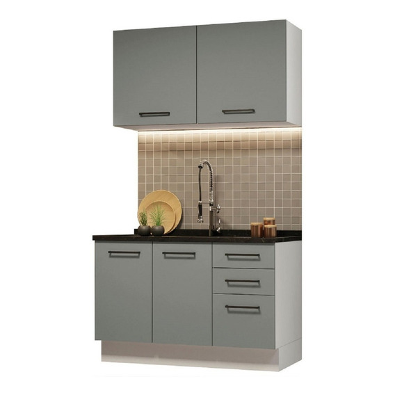 Mueble De Cocina Madesa Agata Con Lavadero 120 Cm