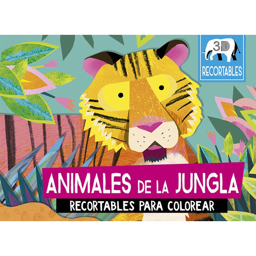 Animales De La Jungla (recortables 3d), De Natasha  Durley. Editorial Picarona, Tapa Blanda, Edición 1 En Español