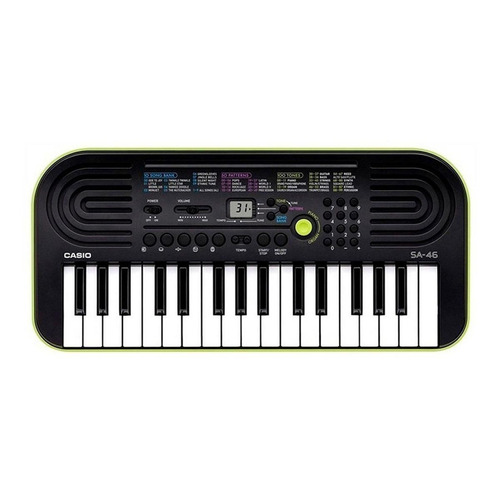 Teclado organeta Casio Mini SA-46 32 teclas negro/verde