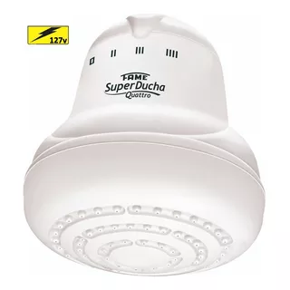 Chuveiro Elétrico De Parede Fame Super Quattro Super  Quattro Branco 5400w 127v