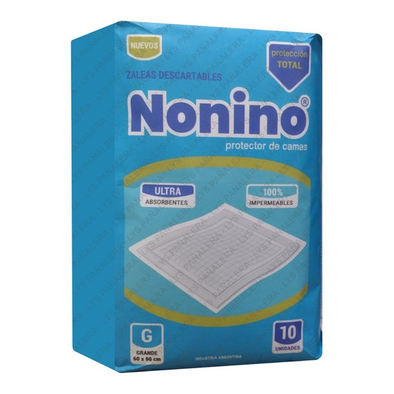 60 Zaleas Descartables Nonino 90x60cm (talle G)