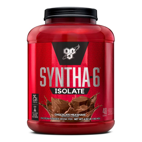 Suplemento en polvo BSN  Syntha-6 Isolate proteína sabor chocolate milkshake en pote de 1.82kg