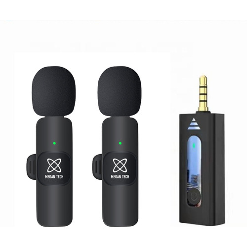 Microfono Corbatero Inalambrico Celular 3.5mm 2 Mic K36