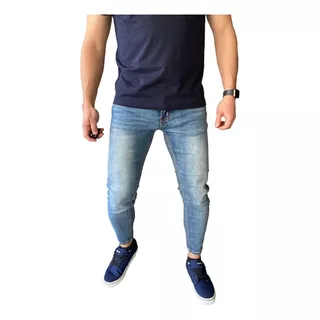 Jeans Slim Ankle Fit  Azul Focalizado 14347