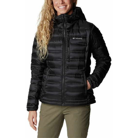 Casaca Columbia Pebble Peak Down Hooded Jacket Negro