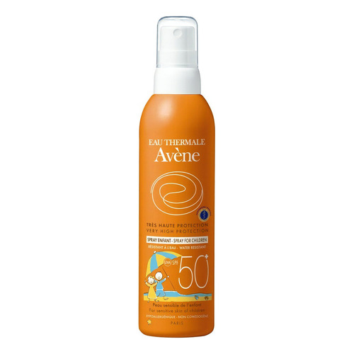 Protector Solar Eau Thermale Avène Niños FPS 50 Spray 200 mL